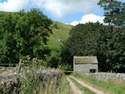 View from Castleton towards Mam Tor